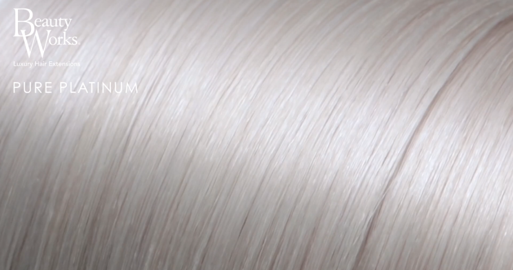 20" Deluxe Remy Instant Clip-In Hair Extensions - Pure Platinum