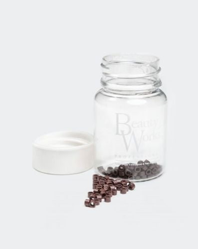 Aluminium Micro Rings Brown 500 Pieces