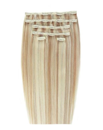 22" Double Hair Set Clip-In Extensions - California Blonde