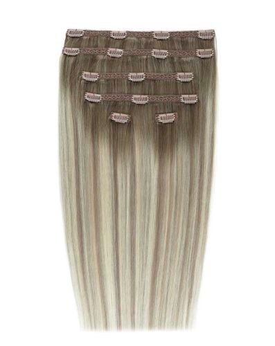 22" Double Hair Set Clip-In Extensions - Scandinavian Blonde