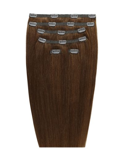 20" Double Hair Set Clip-In Extensions - Caramel