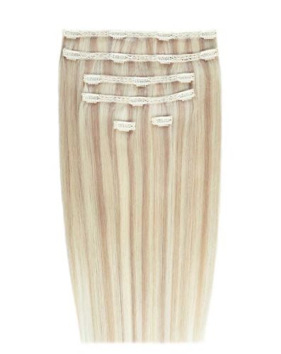 18" Double Hair Set Clip-In Extensions - L.A. Blonde