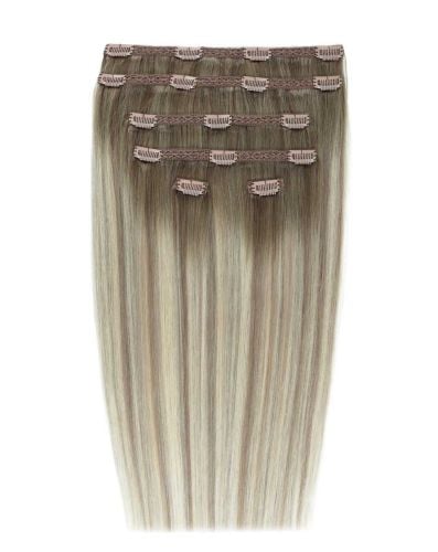 18" Double Hair Set Clip-In Extensions - Scandinavian Blonde