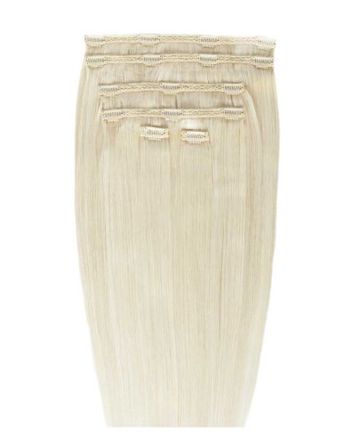 18" Double Hair Set Clip-In Extensions - Vintage Blonde