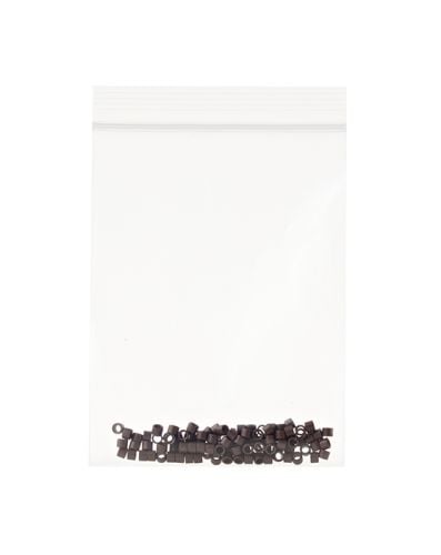 Aluminium Micro Rings Brown 100 Pieces