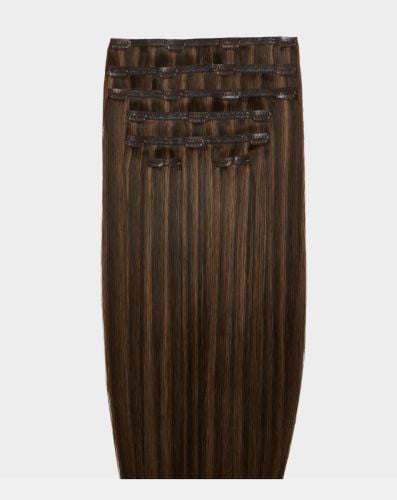 26" Double Hair Set Clip-In Extensions - Maya Jama x Toffee Crunch 
