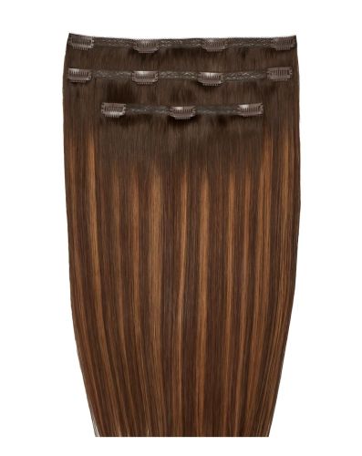 16" Deluxe Remy Instant Clip-In Hair Extensions - Cinnamon Melt