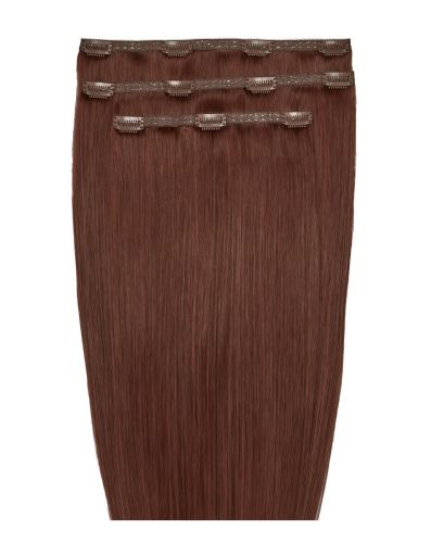 18" Deluxe Remy Instant Clip-In Hair Extensions - Crimson