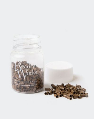 Copper Micro Rings Light Brown 500 Pieces