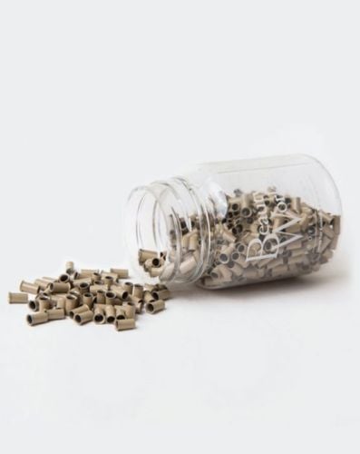 Copper Micro Rings Dark Blonde 500 Pieces