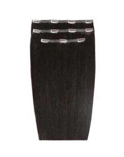 20" Deluxe Remy Instant Clip-In Hair Extensions - Ebony