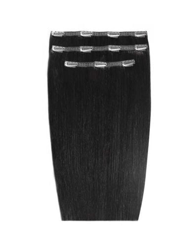 16" Deluxe Remy Instant Clip-In Hair Extensions - Jet Set Black