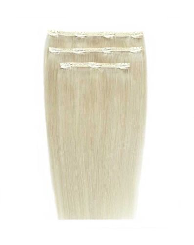 20" Deluxe Remy Instant Clip-In Hair Extensions - Pure Platinum