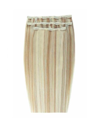 16" Deluxe Remy Instant Clip-In Hair Extensions - California Blonde