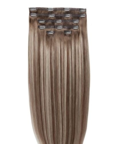 22" Double Hair Set Clip-In Extensions - Amalfi Blonde
