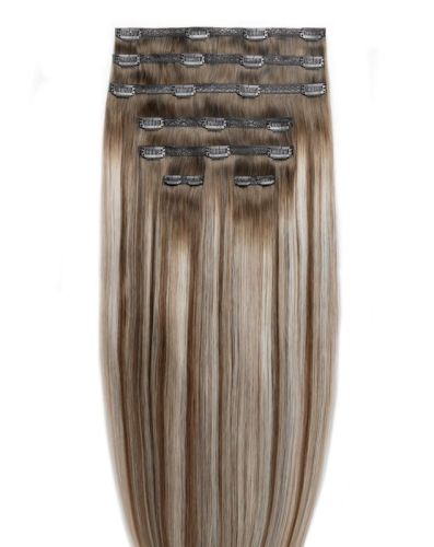 26" Double Hair Set Clip-In Extensions - Amalfi Blonde