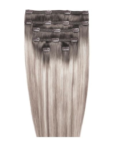 22" Double Hair Set Clip-In Extensions - Frosted Blonde