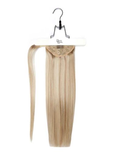 18" Super Sleek Clip-In Invisi® Ponytail - Iced Blonde