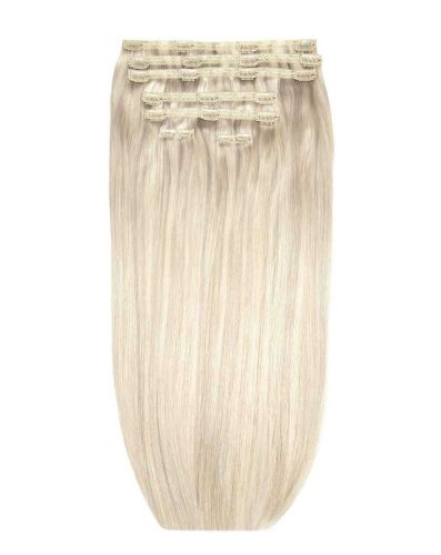 26" Double Hair Set Clip-In Extensions - Iced Blonde