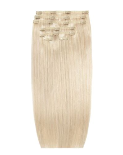 22" Double Hair Set Clip-In Extensions - L.A. Blonde
