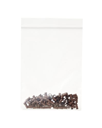 Copper Micro Rings Brown 100 Pieces