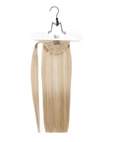 18" Super Sleek Clip-In Invisi® Ponytail - Pure Platinum