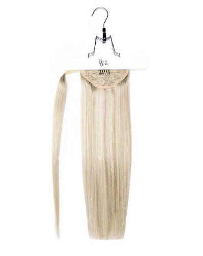 18" Super Sleek Clip-In Invisi® Ponytail - Silver
