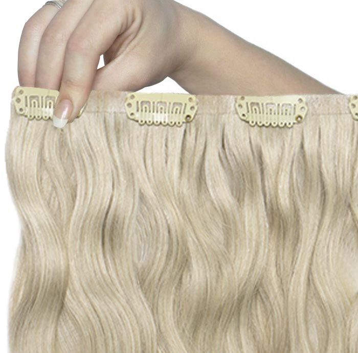 Inch Beach Wave Double Hair Set Barley Blonde Beauty Works