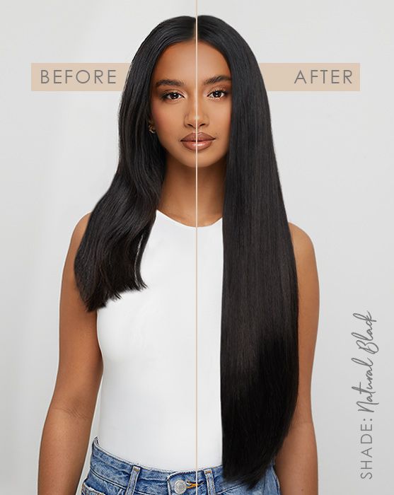 22 Inch Double Hair Set Natural Black | Beauty Works