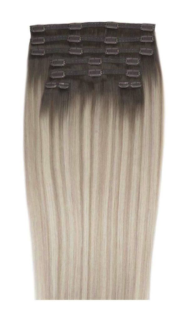 26 Double Hair Set Clip-In Extensions - Scandinavian Blonde