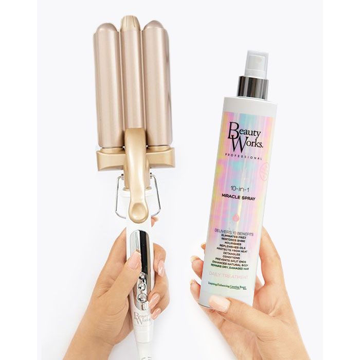 Beauty Works Waver and 10in1 Miracle Spray 250ml Bundle