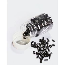 Copper Micro Rings Copper Micro Rings Black 500 Pieces | Beauty Works
