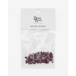 Silicone Lined Aluminium Micro Rings - 100 pack - Red