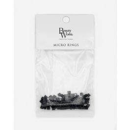 Copper Micro Rings Silicone Lined Copper Micro Rings - 100 pack - Black