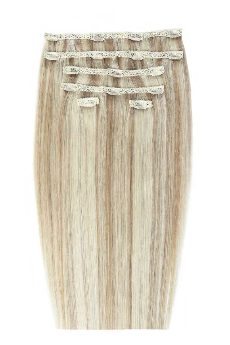 beauty works 22" Double Hair Set Clip-In Extensions - Champagne Blonde
