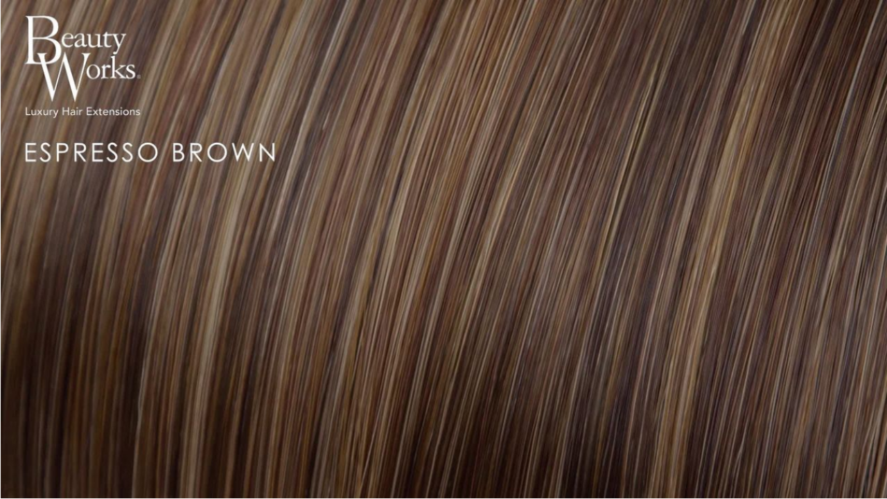 20 Inch Double Hair Set Clip-In Extensions Espresso Brown | Beauty