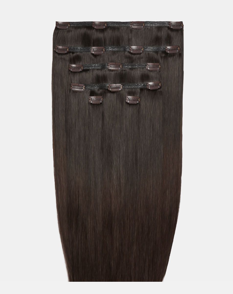 beauty works 18" Double Hair Set Clip-In Extensions - Maya Jama x Brownie Batter