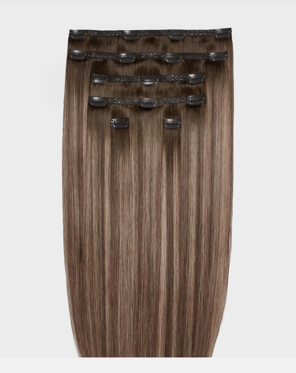 beauty works 20" Double Hair Set Clip-In Extensions - Maya Jama x Cookies and Cream