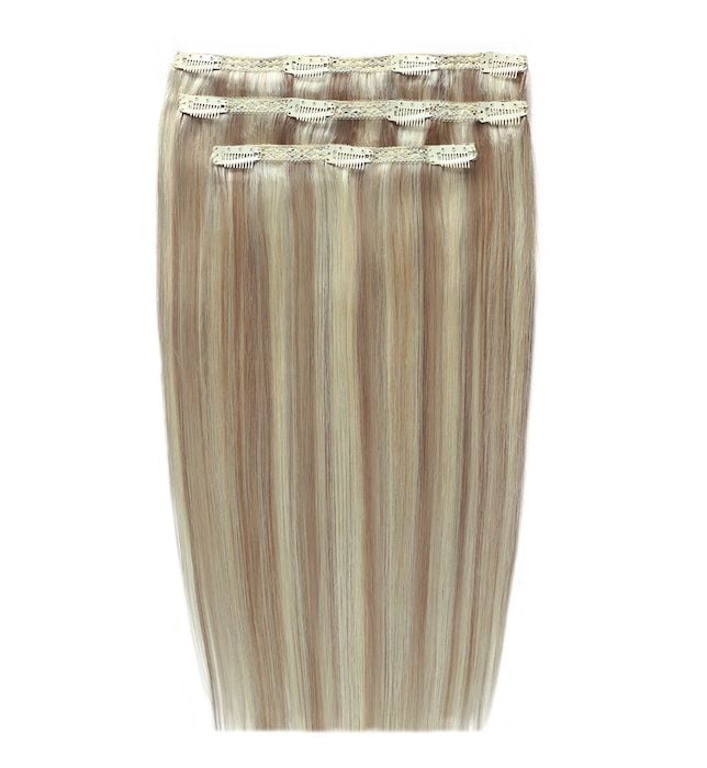 beauty works 16" Deluxe Remy Instant Clip-In Hair Extensions - Champagne Blonde