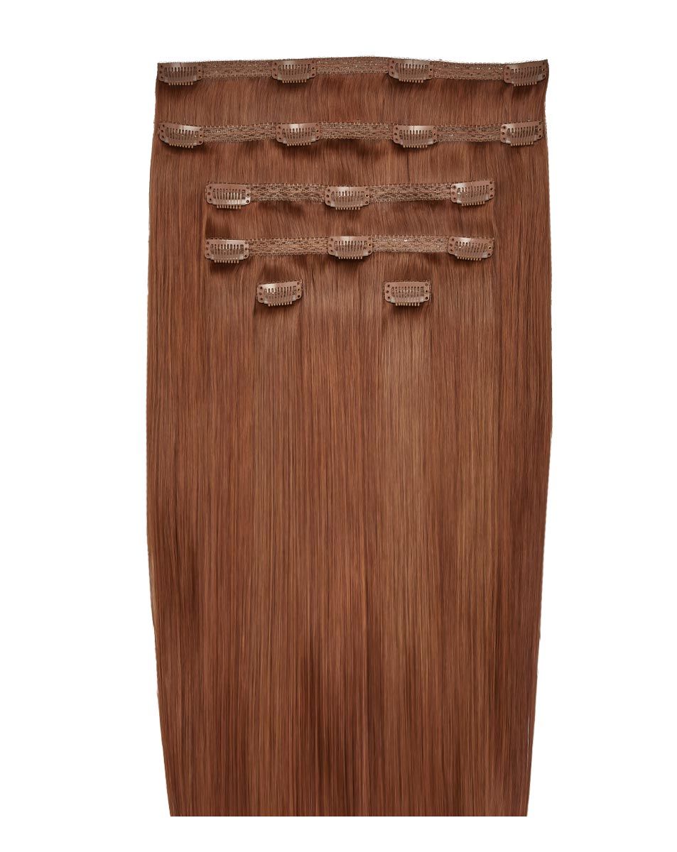 beauty works 22" Double Hair Set Clip-In Extensions - Amber