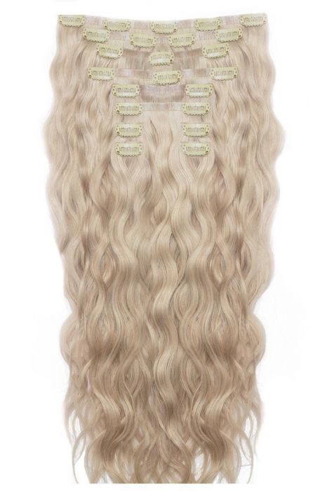 22 Beach Wave Double Hair Set L A Blonde