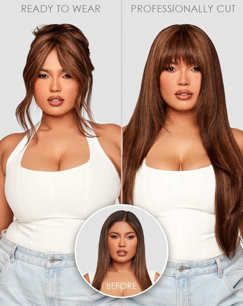 Clip in fringe qvc clearance