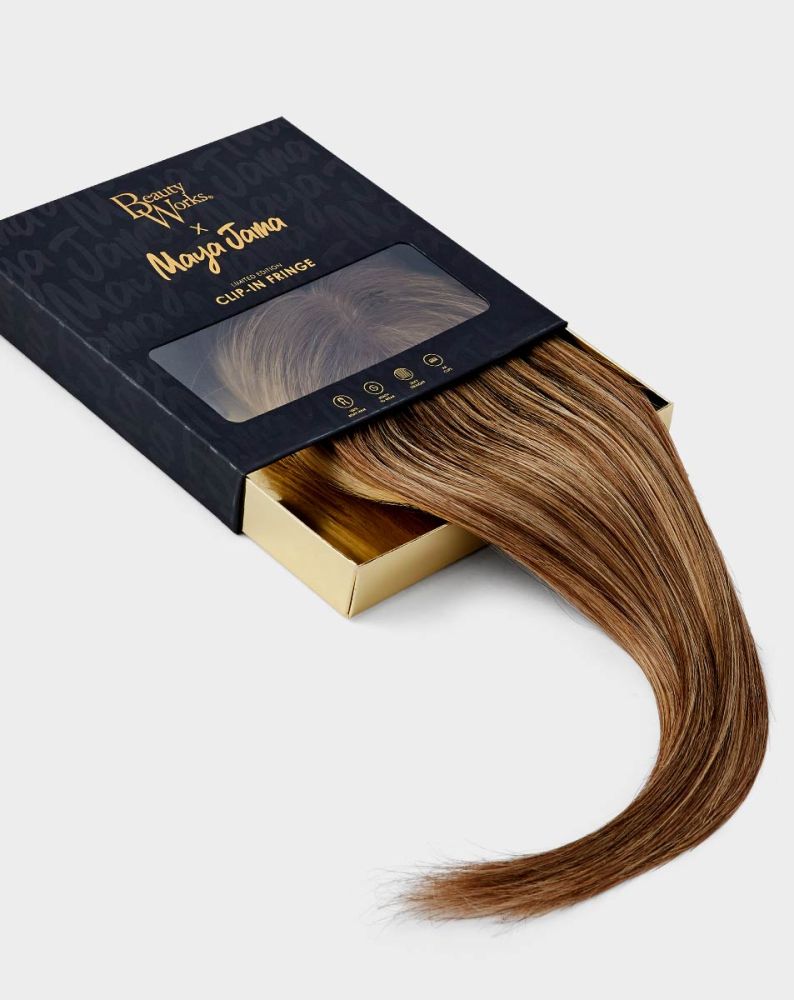 Clip In Fringe Iced Blonde