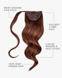 18" Super Sleek Clip-In Invisi® Ponytail - Iced Blonde thumbnail