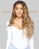 22" Beach Wave Double Hair Set Clip-In Extensions thumbnail