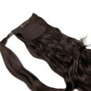 20" Clip-in Beach Wave Invisi® Ponytail - Ebony thumbnail