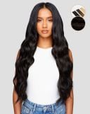22" Slim-Line Tape Extensions - Ebony Black  thumbnail
