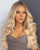 18" Double Hair Set Clip-In Extensions - California Blonde thumbnail