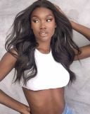 18" Double Hair Set Clip-In Extensions - Ebony thumbnail