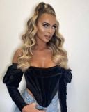 18" Double Hair Set Clip-In Extensions - High Contrast Warm thumbnail